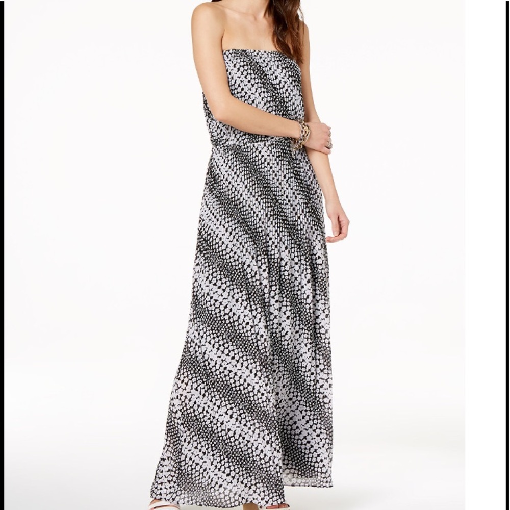 Michael Kors Strapless Maxi Dress